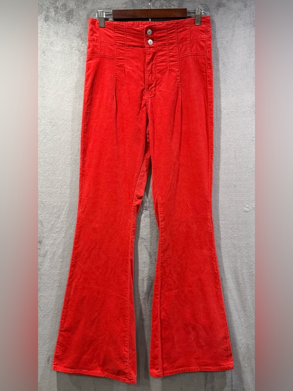 Free People We the Free Size 29 Jayde High Rise Flare Jean Corduroy Cord Pants - Picture 2 of 8